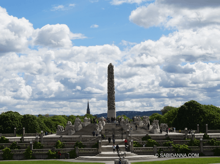 Parco Vigeland, Oslo. Il parco delle sculture più grande al mondo. Dal blog di viaggi di Sabina D'Anna - sabidanna.com