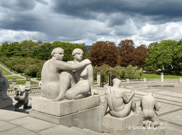 Parco Vigeland, Oslo. Il parco delle sculture più grande al mondo. Dal blog di viaggi di Sabina D'Anna - sabidanna.com