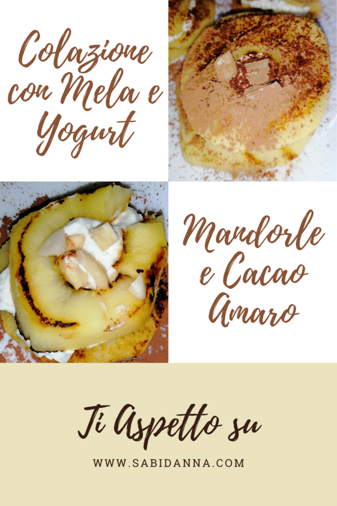 Colazione sana e golosa con mela e yogurt, leggi la ricetta facile e veloce sul blog sabidanna.com