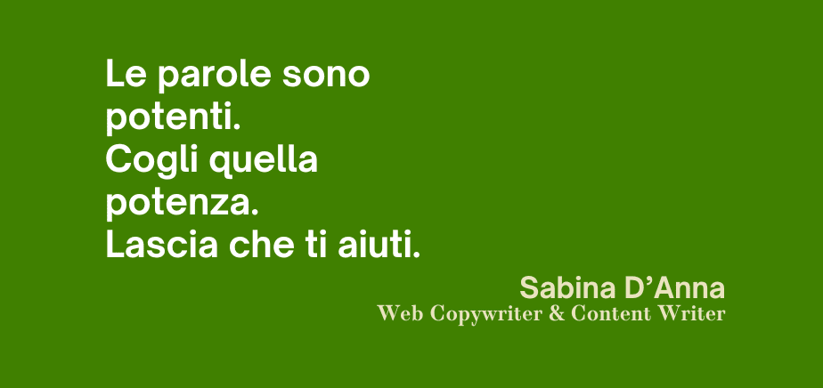 Web copywriter Firenze, SEO copywriter Firenze, Content writer Firenze. Servizi di scrittura web di Sabina D'Anna - sabidanna.com