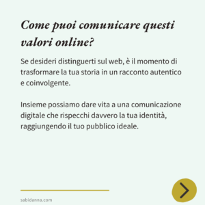 Grafica testuale su come comunicare online che offri servizi personalizzati per i tuoi clienti