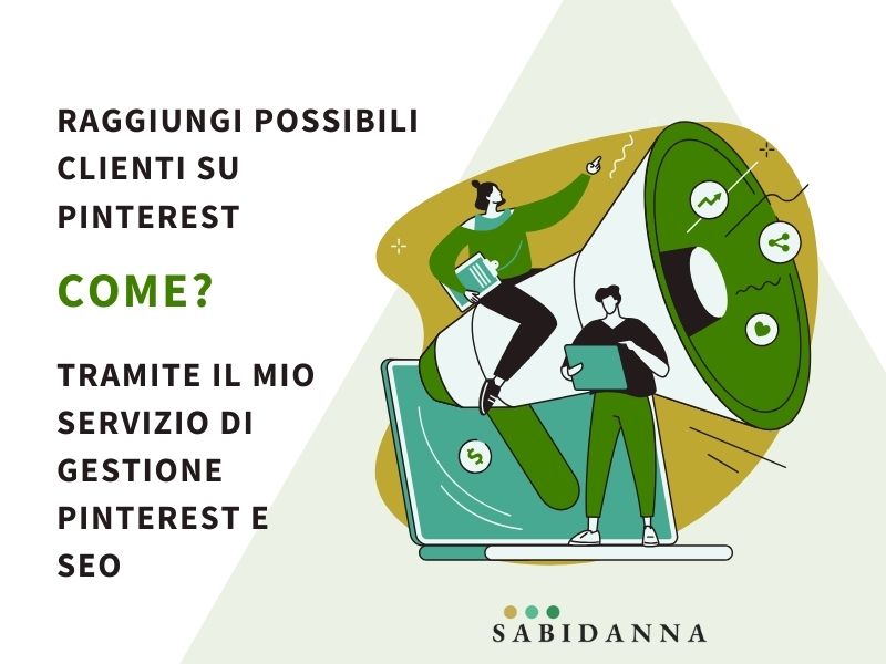 Gestione Pinterest in ottica SEO, servizi di web marketing di Sabina D'Anna su sabidanna.com